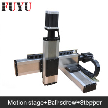 FUYU ballscrew XYZ Linear motorized stage system nema 34 stepper motor drive gantry type 3d printer parts robotic arm kit